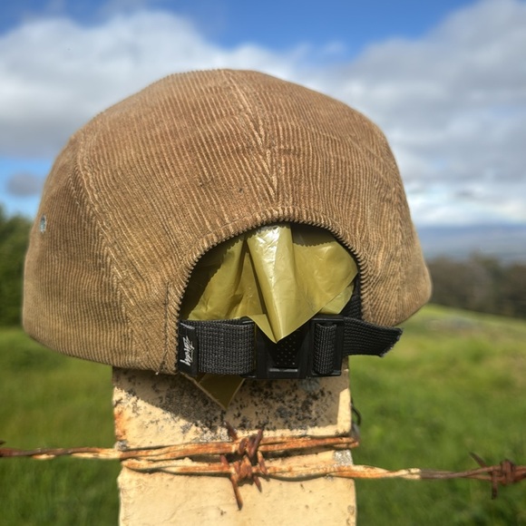 Vintage Stussy Y2K Tan Skate Corduroy 5 Panel Cap one Size - Picture 11 of 12